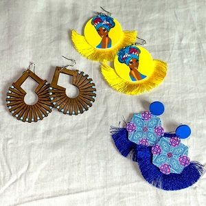 New Fringe earrings bundle! Only $24 for all three